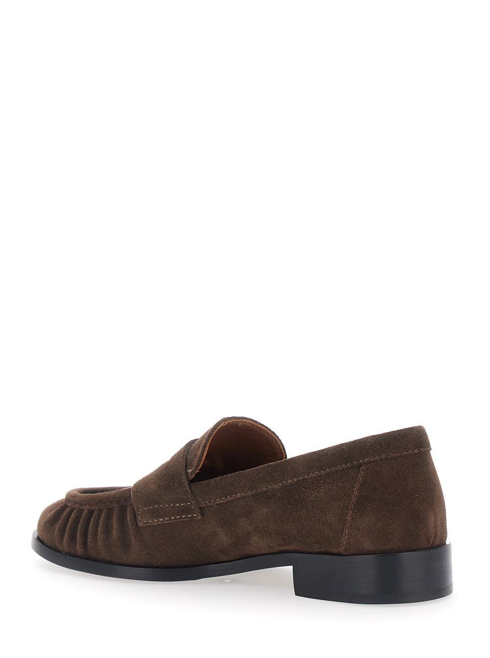 Revue Loafers Brown With Rounded Toe Leather Women