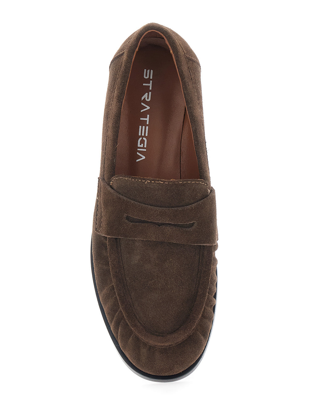 Revue Loafers Brown With Rounded Toe Leather Women