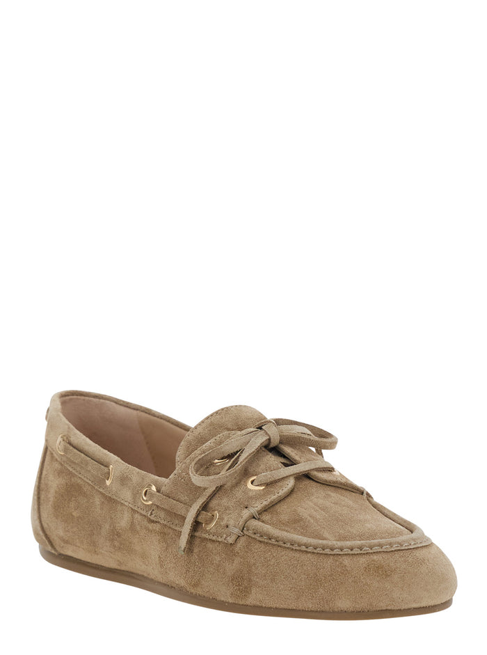 Tinsley Mocassin Beige Suede Loafers
