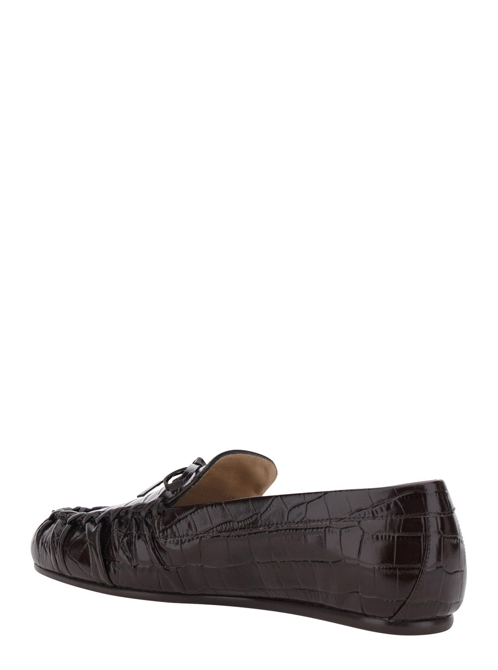 Loafers BRITT BOW LOAFER Brown with Leather for Women
