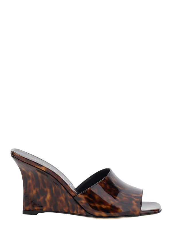 Wedges Vinnie Wedge Mule 85 Brown Leather