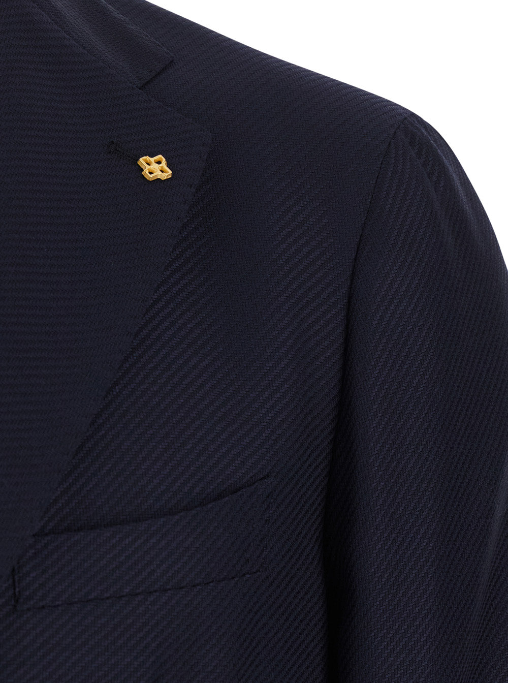 Single-Breasted Blue Jacket With Classic Design In Wool For Men Blu Virgin Polyamide Blazers