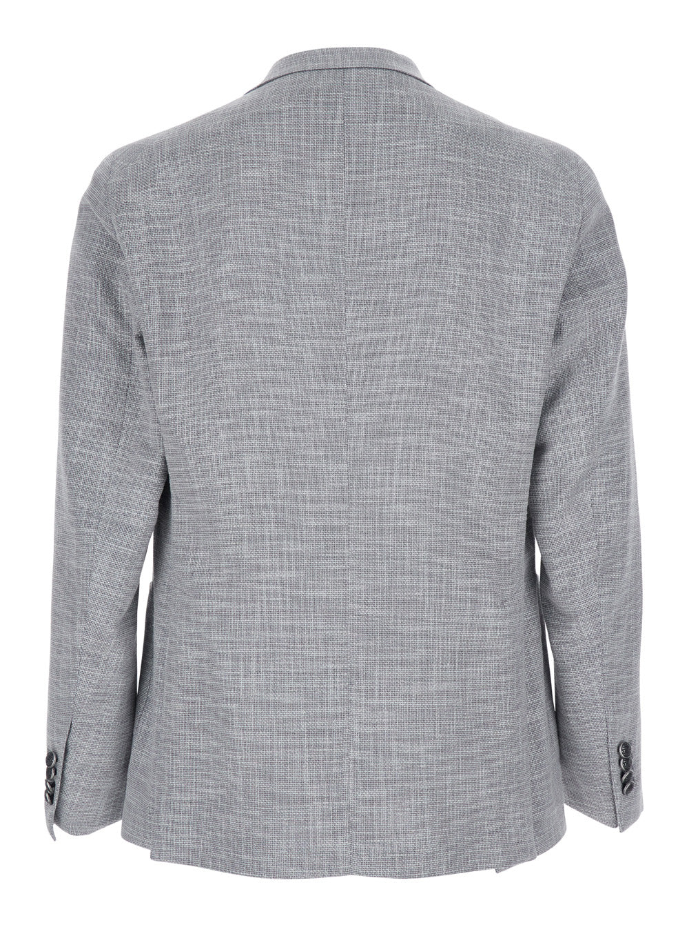 Mens Jacket With Button Closure And Pockets Gray Grey Blazers