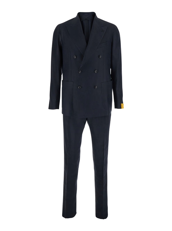 Suit Montecarlo Blue Tech Fabric Linen Suits