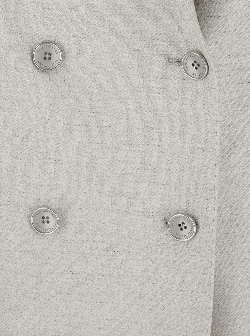 JASMINE SILK WOOL Jacket with Collar and Front Closure in White Women Cotton Viscose Linen Blazers