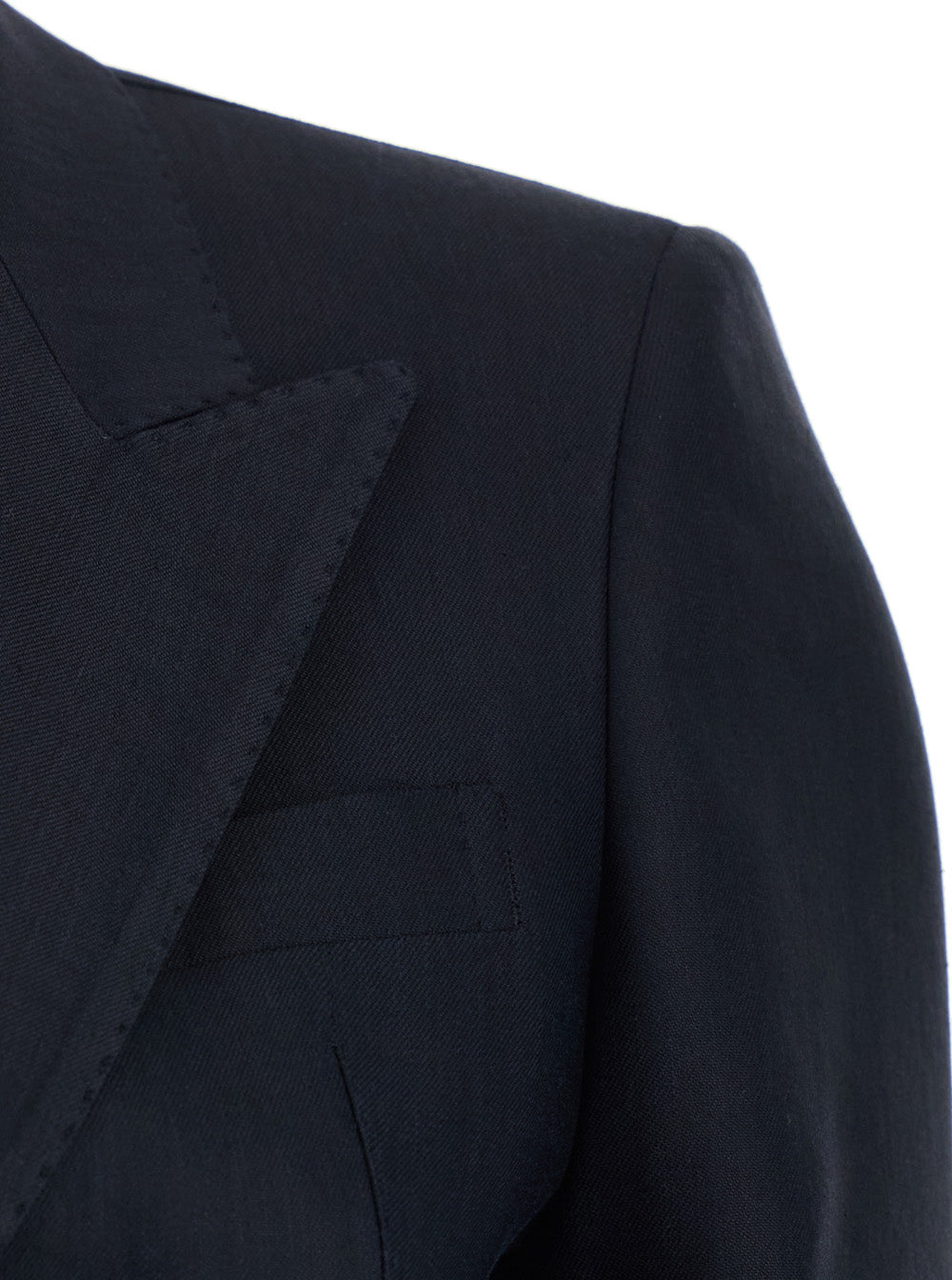 Double-breasted linen blend blue suit for women Blu Viscose Elastane Suits