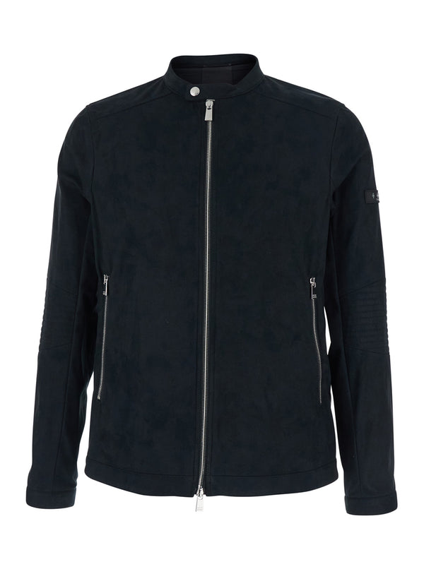 Jacket High Collar Black Coat