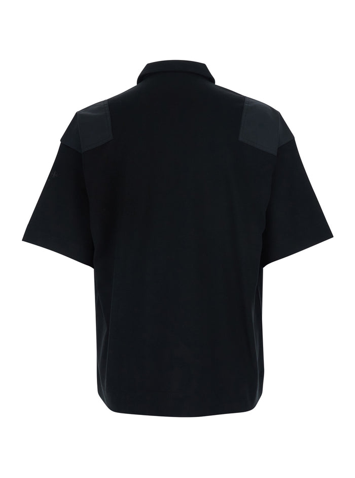 Black T-Shirt TELEMO with Round Neck and Short Sleeves for Men Tshirts Polo Shirts