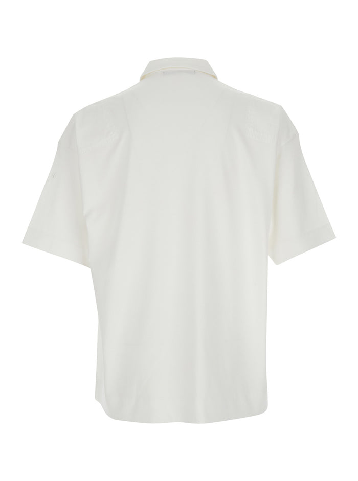 T-Shirt TELEMO White with Round Neck and Short Sleeves in Cotton for Men Tshirts Polo Shirts