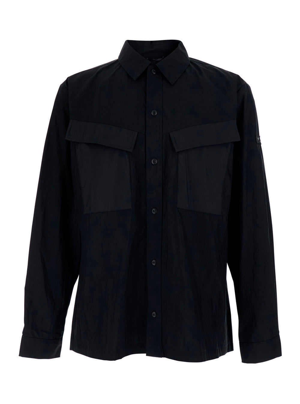 DORIS Jacket Black with Front Closure and Tech Fabric Pockets for Women Outerwear