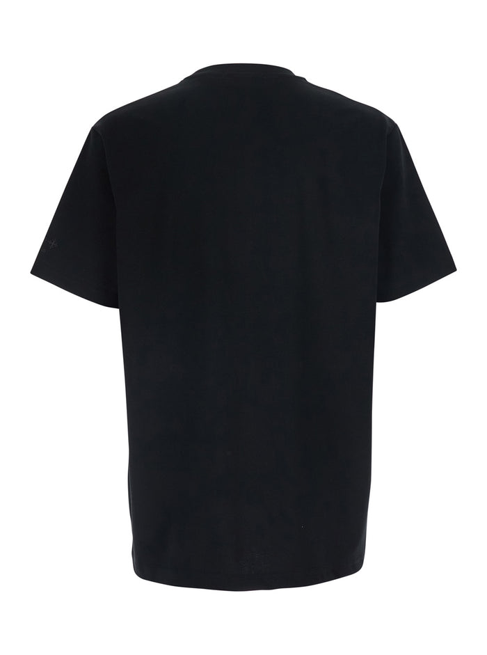 Black T-Shirt NISO with Round Neck and Short Sleeves for Men Tshirts Polo Shirts
