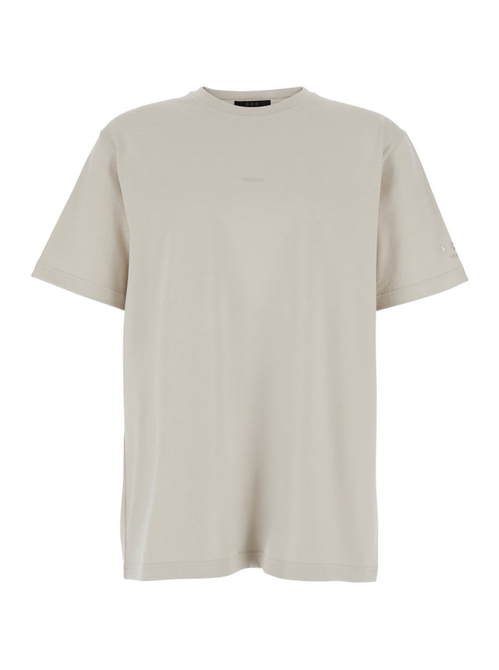 NISO Gray T-Shirt with Round Neck in Cotton for Men Grey Tshirts And Polo Shirts
