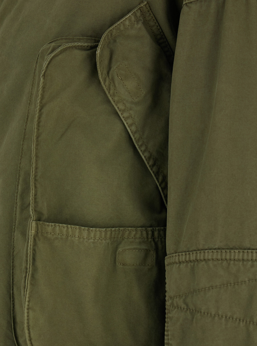 Green High Collar Jacket with Logo Patch on the Back in Cotton for Women Outerwear