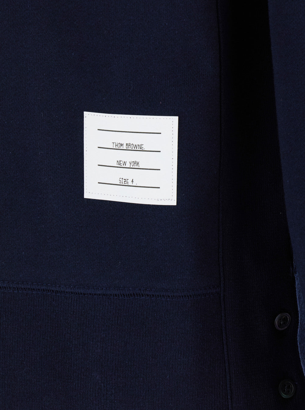 Crewneck Sweatshirt with 4-Bar Detail in Blue for Men Blu 100 % Cotton Sweatshirts