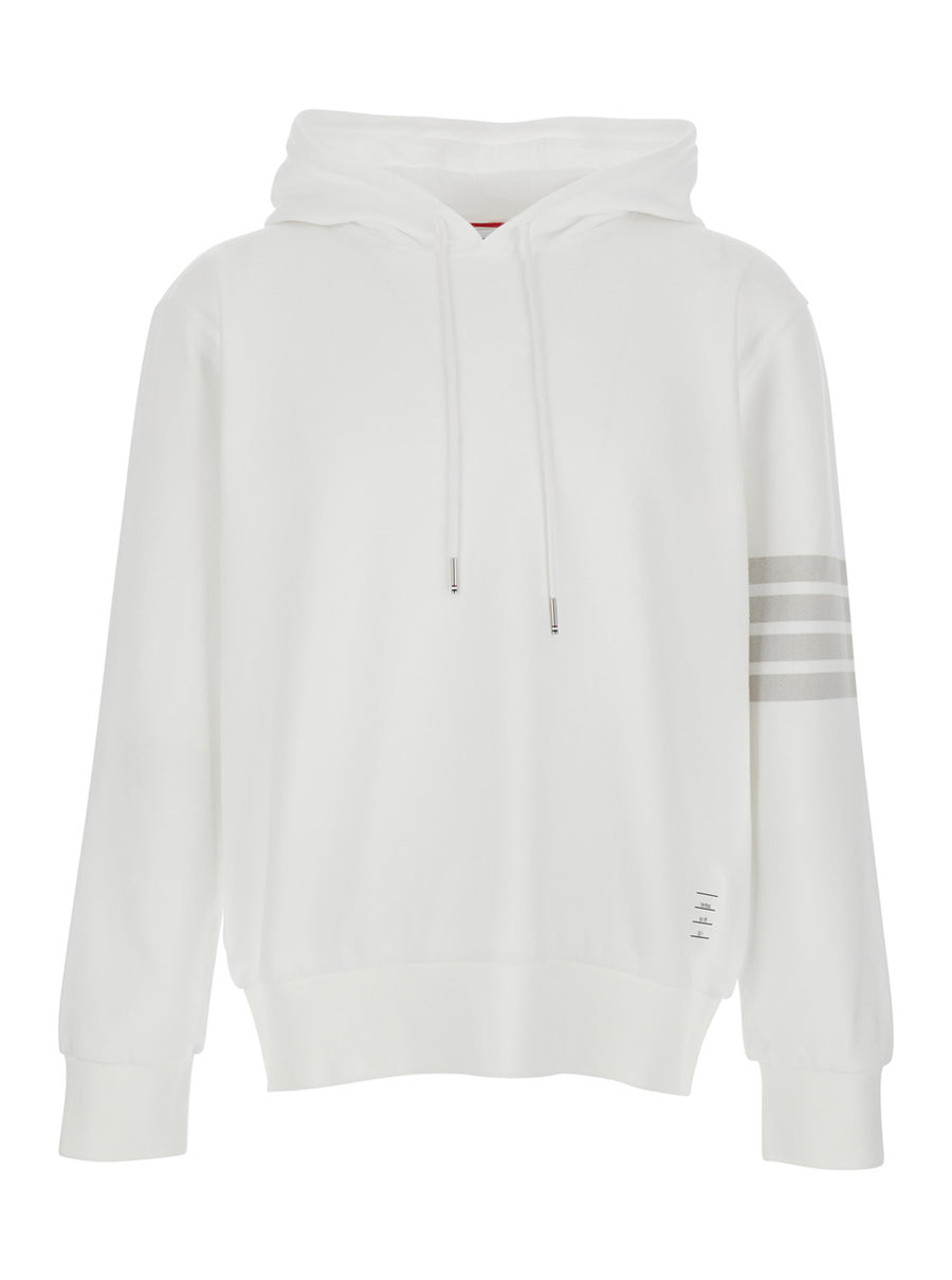 Hooded Sweatshirt White Cotton Sweatshirts