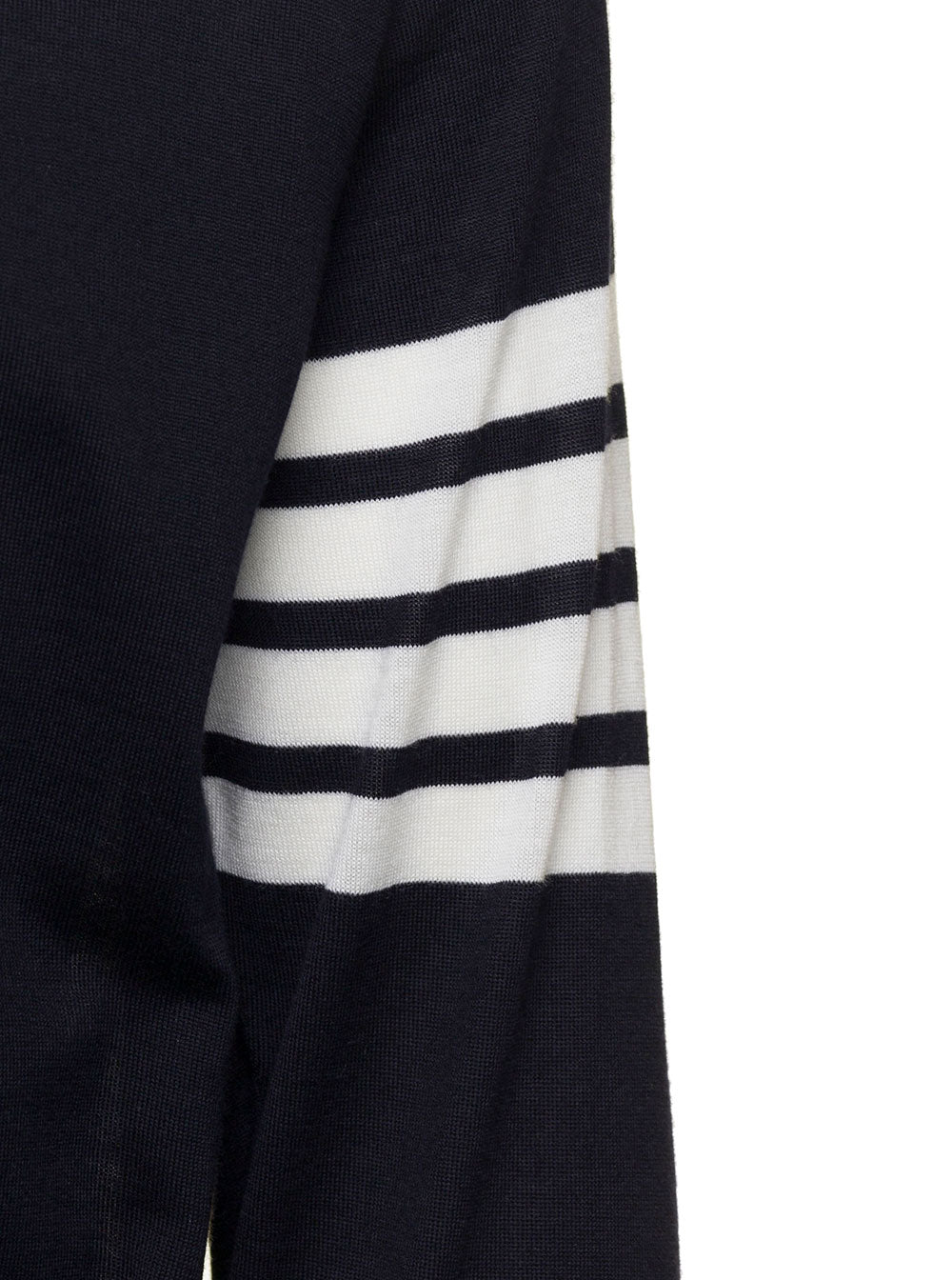 Cardigan CLASSIC V-NECK Blue with Long Sleeves in Wool for Men Blu Virgin Jersey
