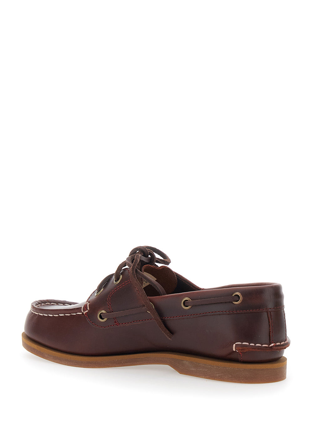 Bordeaux Loafers with Bow Detail on the Front and Embossed Logo Side in Leather Man