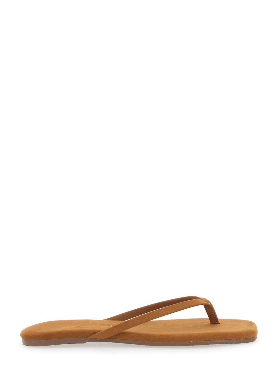 Sandals Square Toe Lily Suede Beige