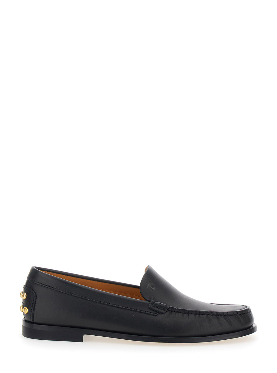 Loafers Black Calf Leather
