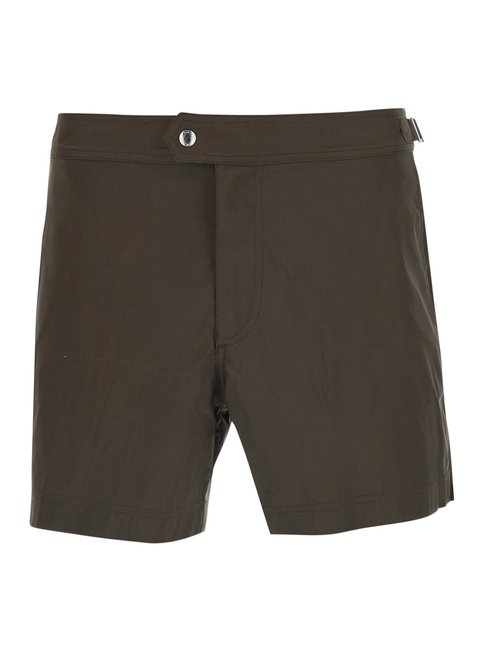 Swim Shorts Micro Compact Poplin Wr Brown In Polyester Men Beachwear