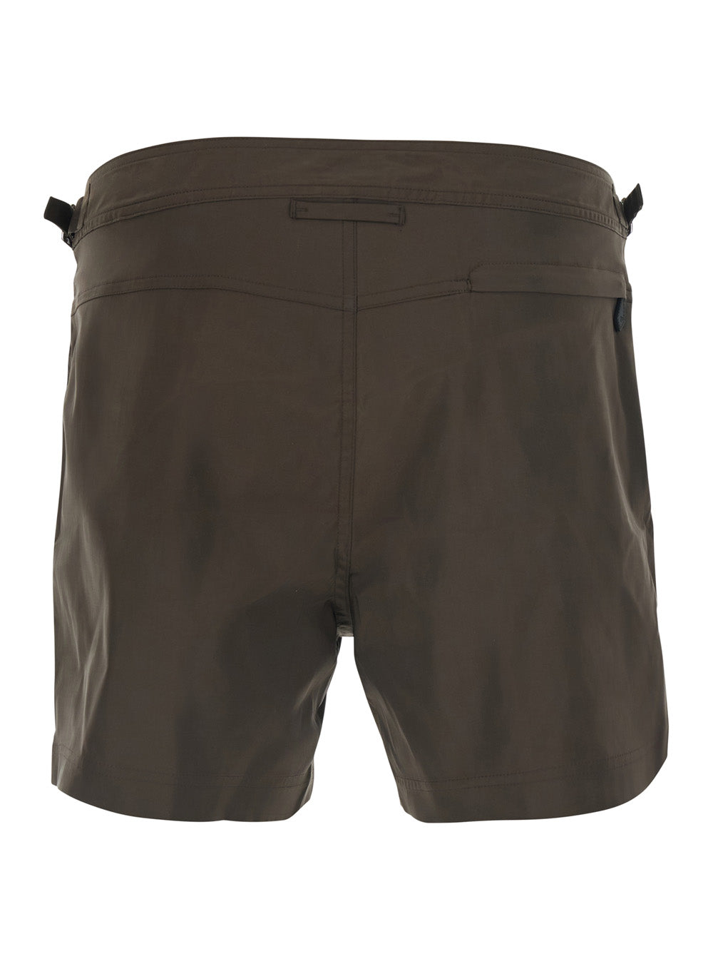 Swim Shorts Micro Compact Poplin Wr Brown In Polyester Men Beachwear