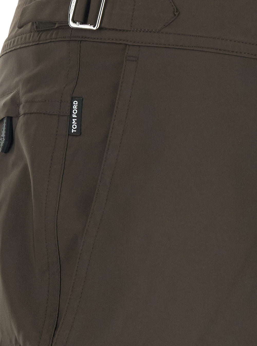 Swim Shorts Micro Compact Poplin Wr Brown In Polyester Men Beachwear