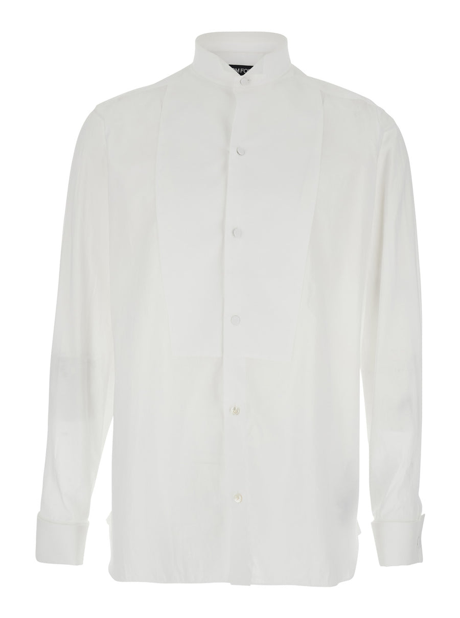 Long-Sleeved Shirt White Cotton