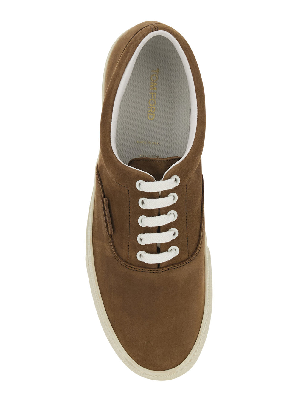 Brown Jude Sneakers With Nubuck For Men