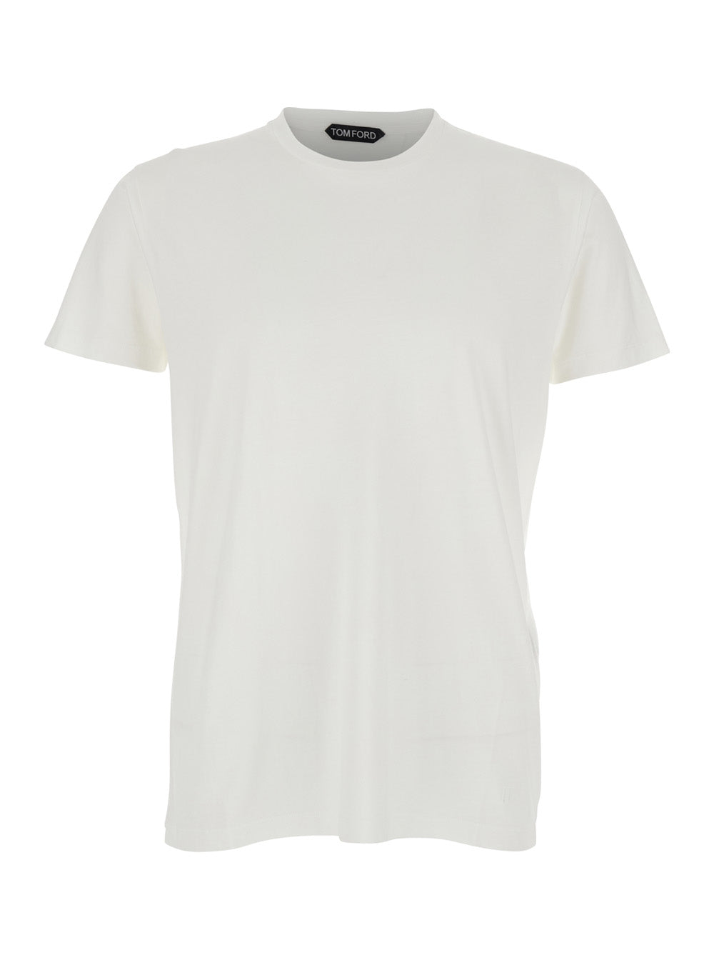 T-Shirt cotton silk ss White with Round Neck in and Men Tshirts Polo Shirts