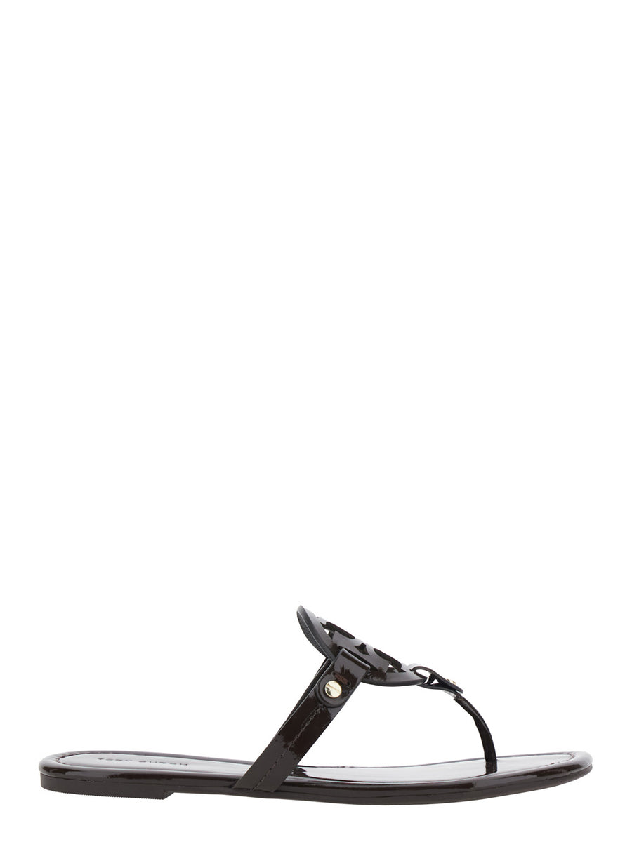 Thong Sandals Miller Brown Calf Leather