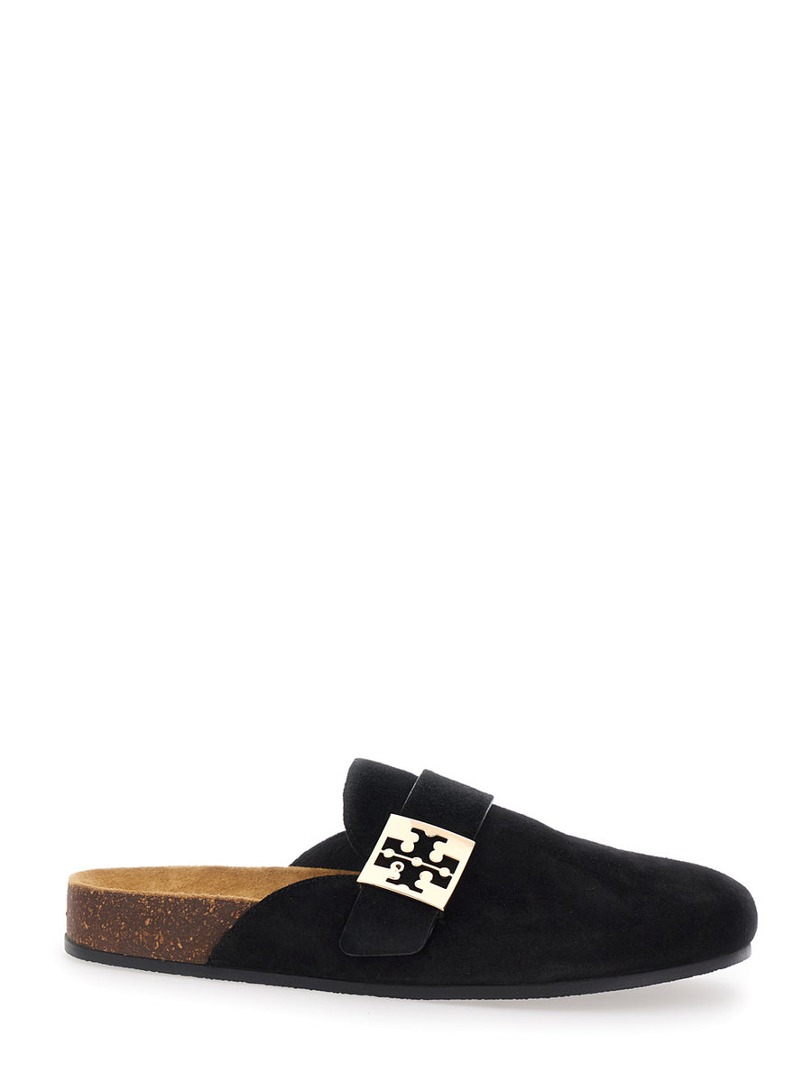 Mule Slip-On Mellow Black Suede Bovine Leather