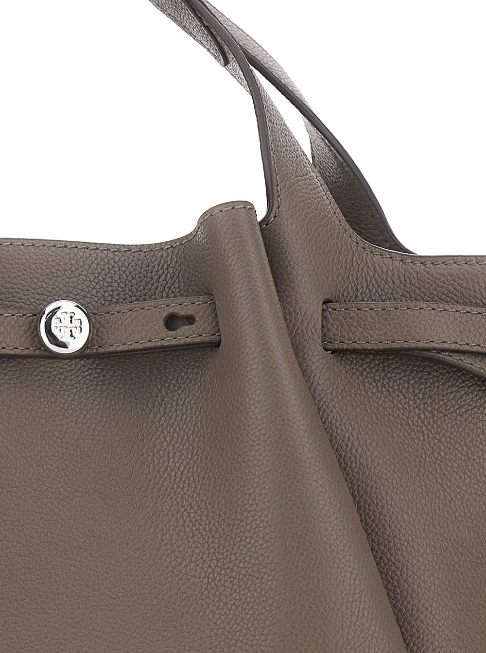 Romy Piccola Brown Handbag With Adjustable And Removable Shoulder Strap Logo Detail On The Front Hammered Leather For Women Cow Hand Bags