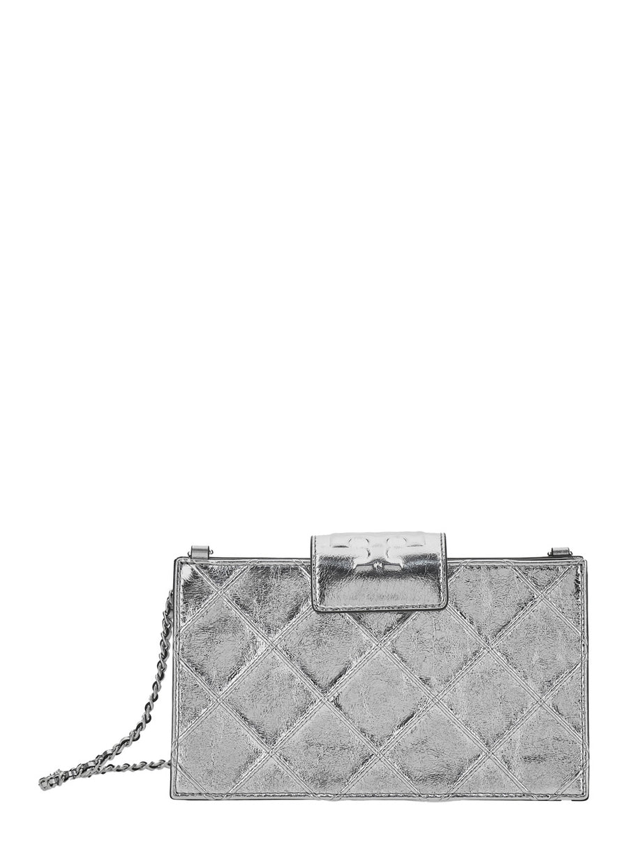 Shoulder Bag Fleming Mini Metallic Leather Cowhide