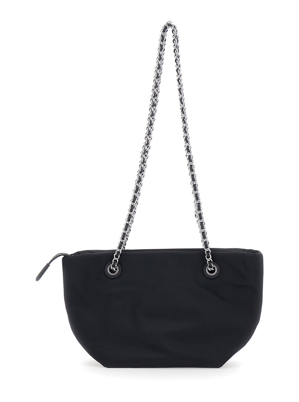 Tote bag Ella Piccola with Tone-on-Tone Logo Detail in Black Tech Fabric for Women Polyamide Crossbody