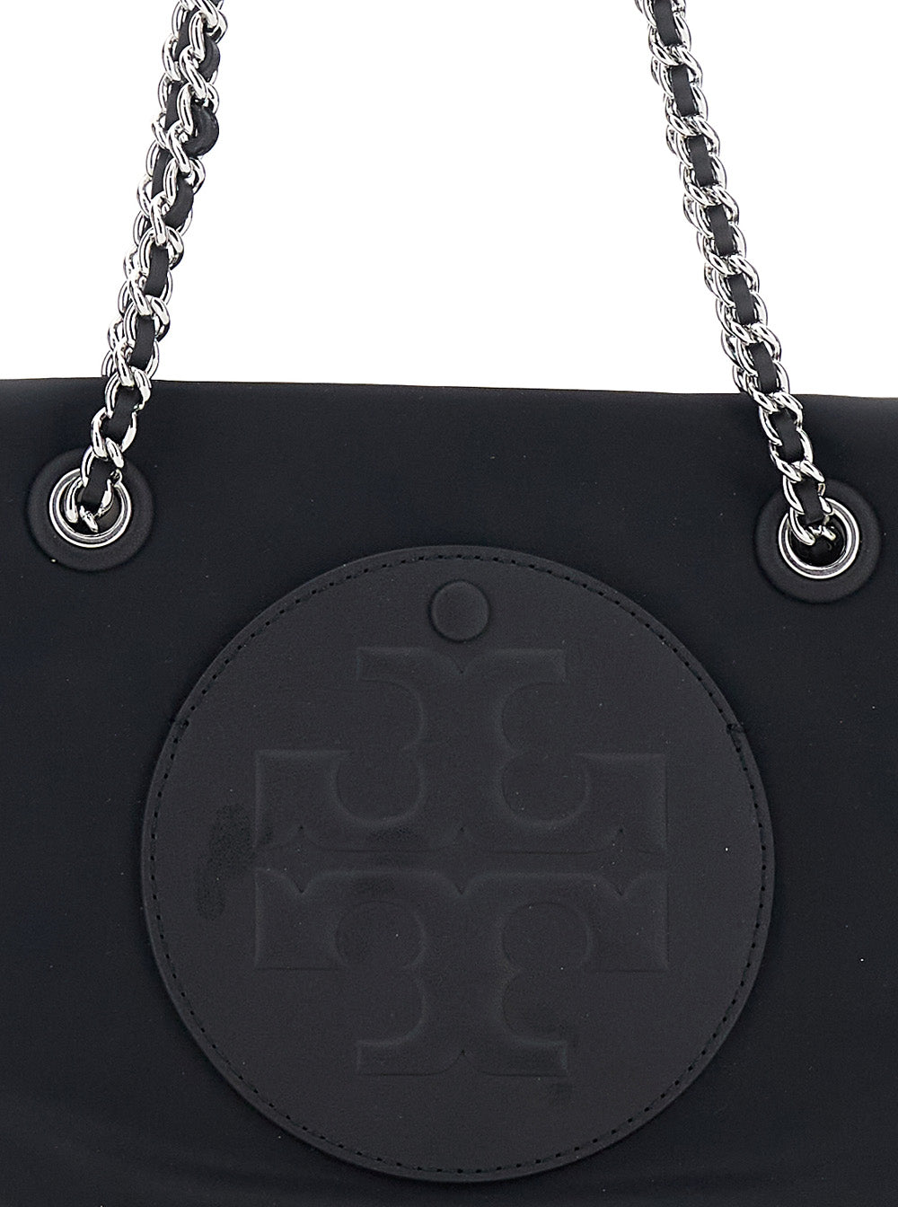 Tote bag Ella Piccola with Tone-on-Tone Logo Detail in Black Tech Fabric for Women Polyamide Crossbody