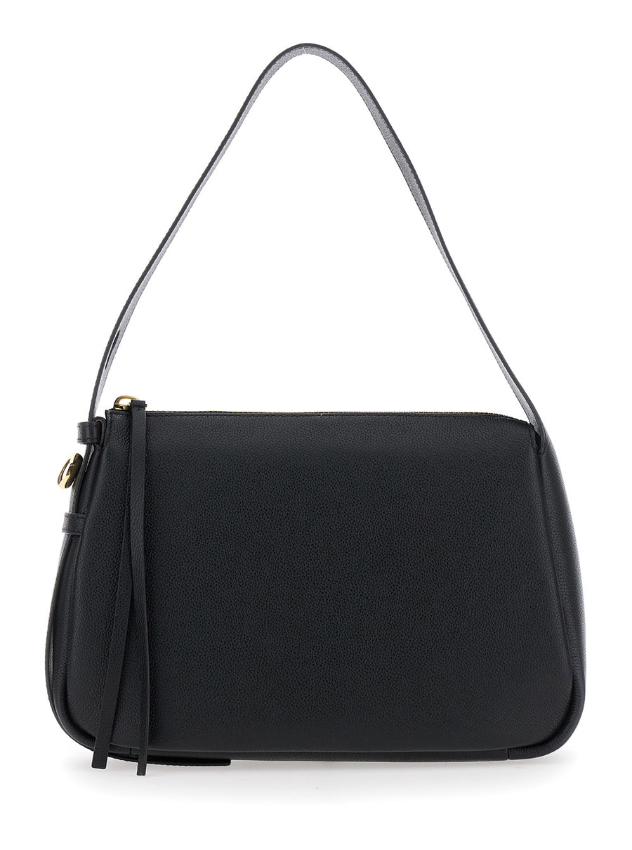 Shoulder Bag Romy Black Cow Leather