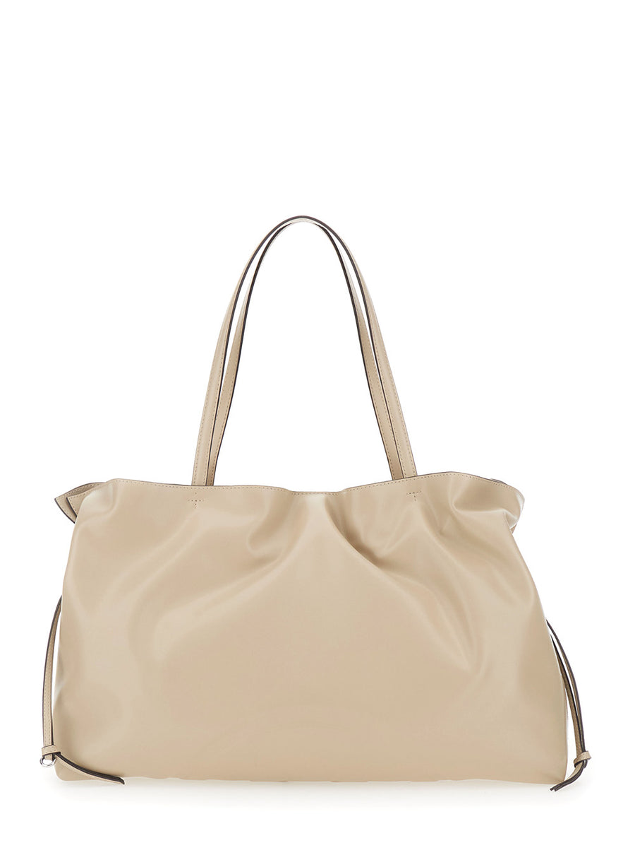Shoulder Bag Ella Beige Polyester