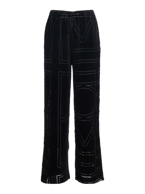 Trousers Black Velvet Viscose