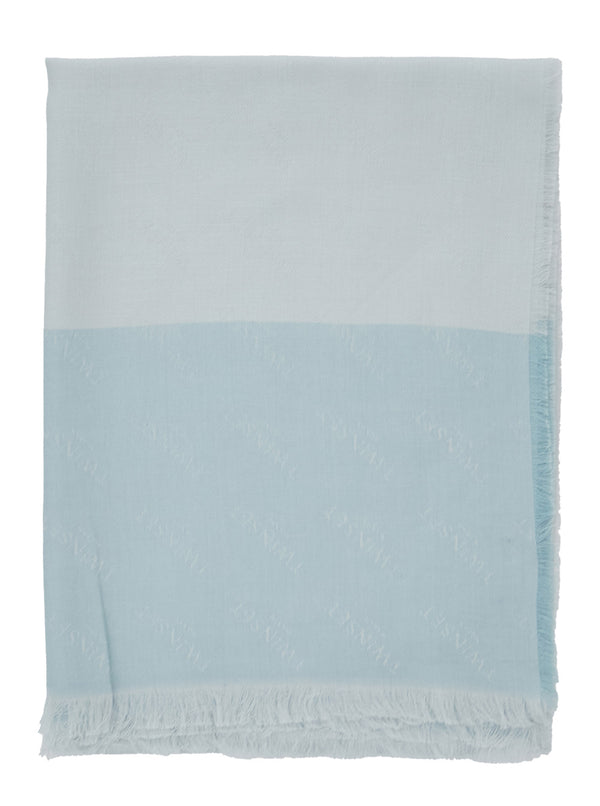 Scarf Light Blue Polyester