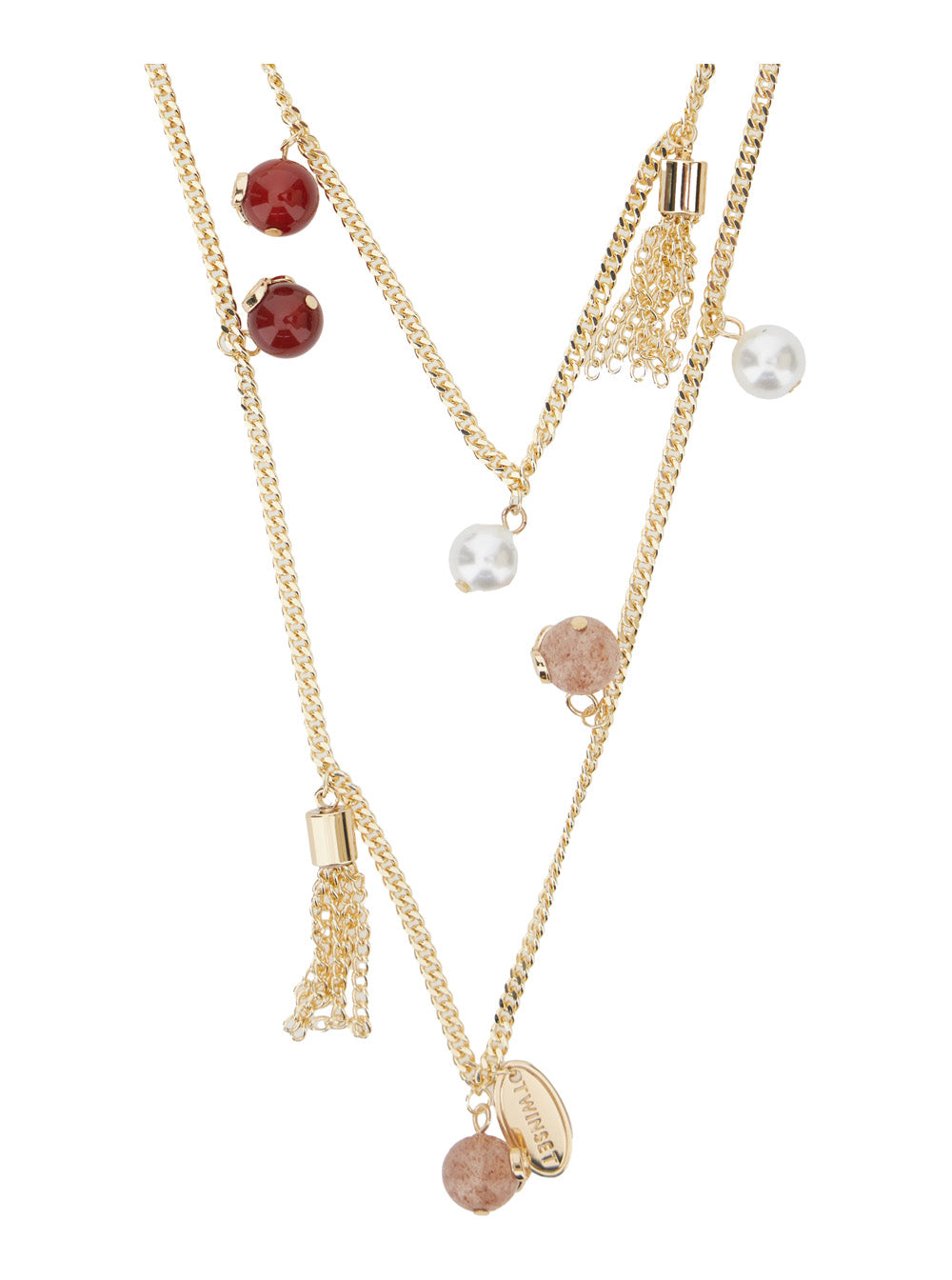 Necklace Metallic with Brass Details for Women Necklaces