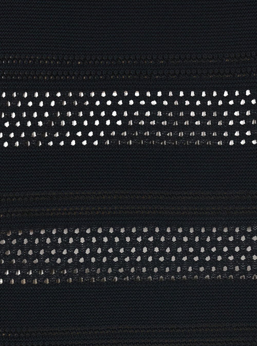 Black Skirt with Ruffles and Perforated Design in Wool Blend for Women Viscose Polyamide