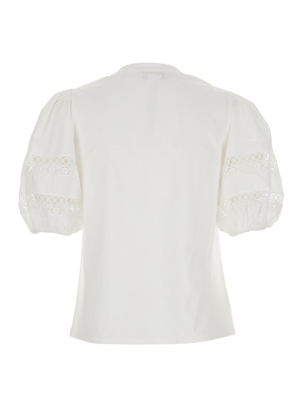 T-Shirt Embroidery White With Embroidered Cotton Details For Women Tshirts And Polo Shirts