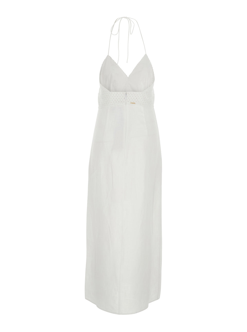 Dress EMBROIDERY White with Detailed in Linen Women