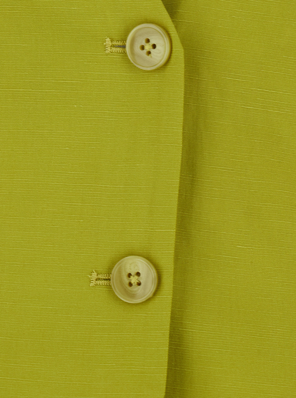 2 Button Yellow Dress Lyocell And Linen For Women Blazers