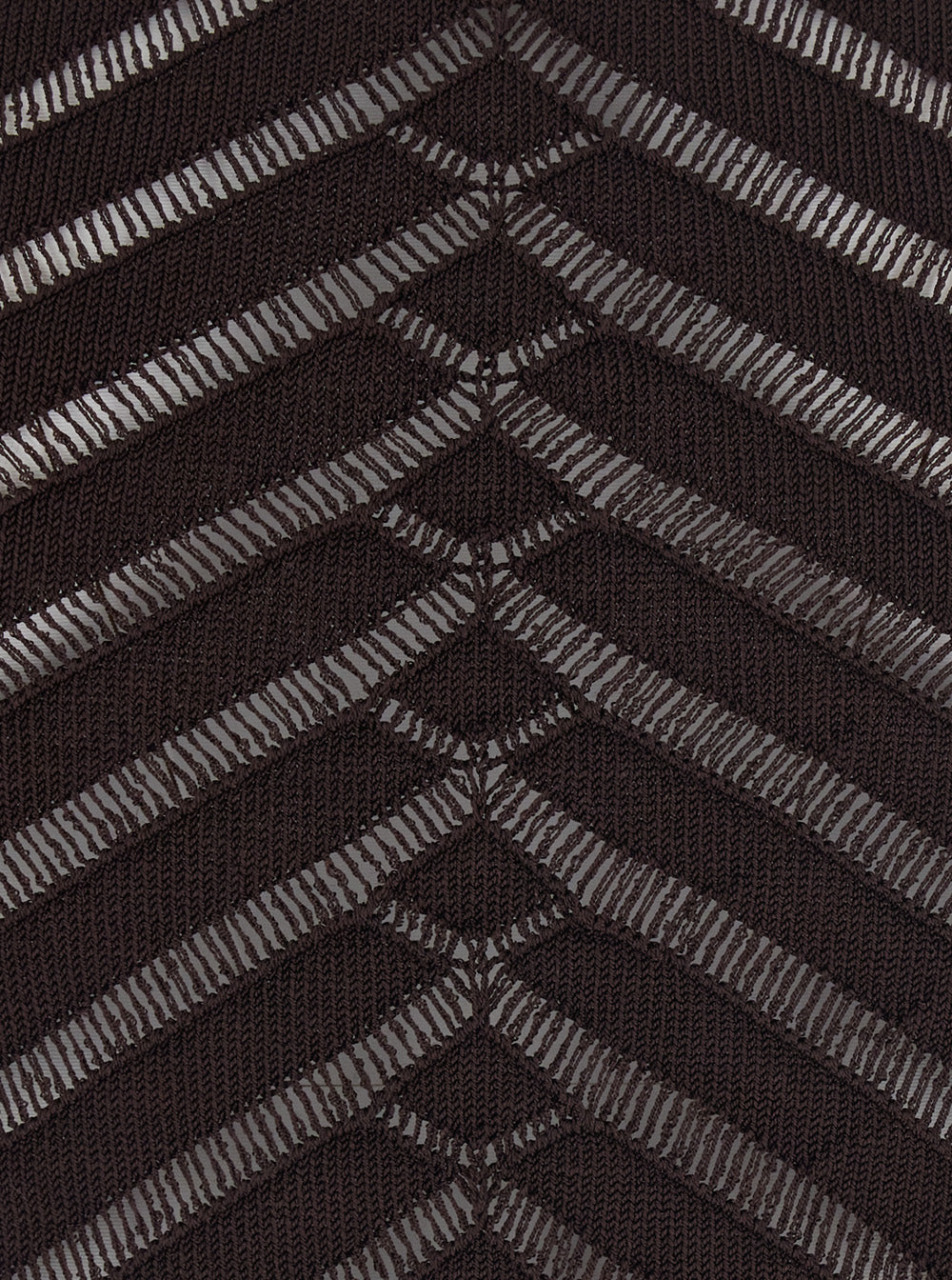 Top KNITTED Brown with Elegant Design in Viscose Women Elastane Tops