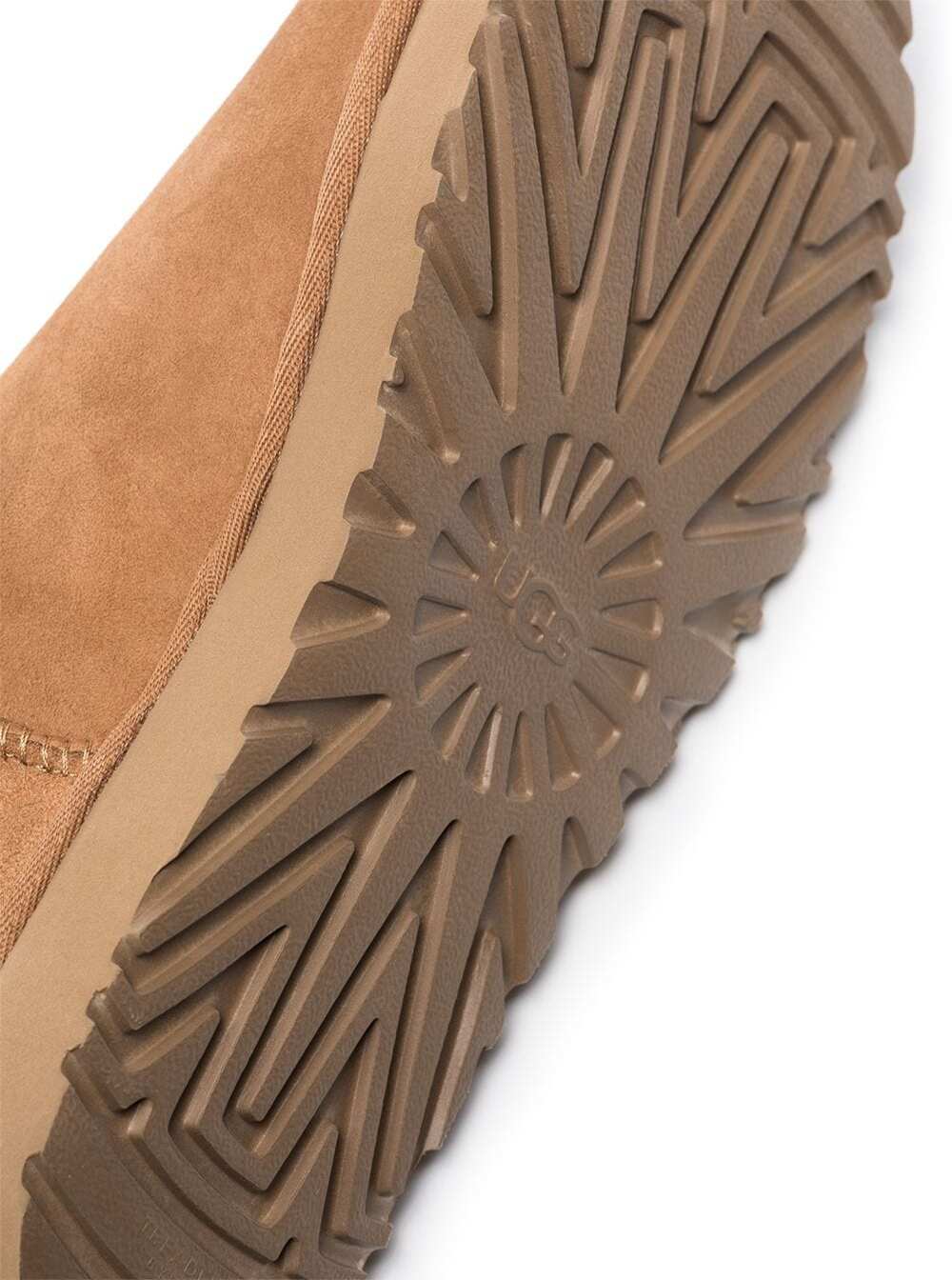 Womens Brown Ultra Mini Suede Boots Leather Twinface Ankle