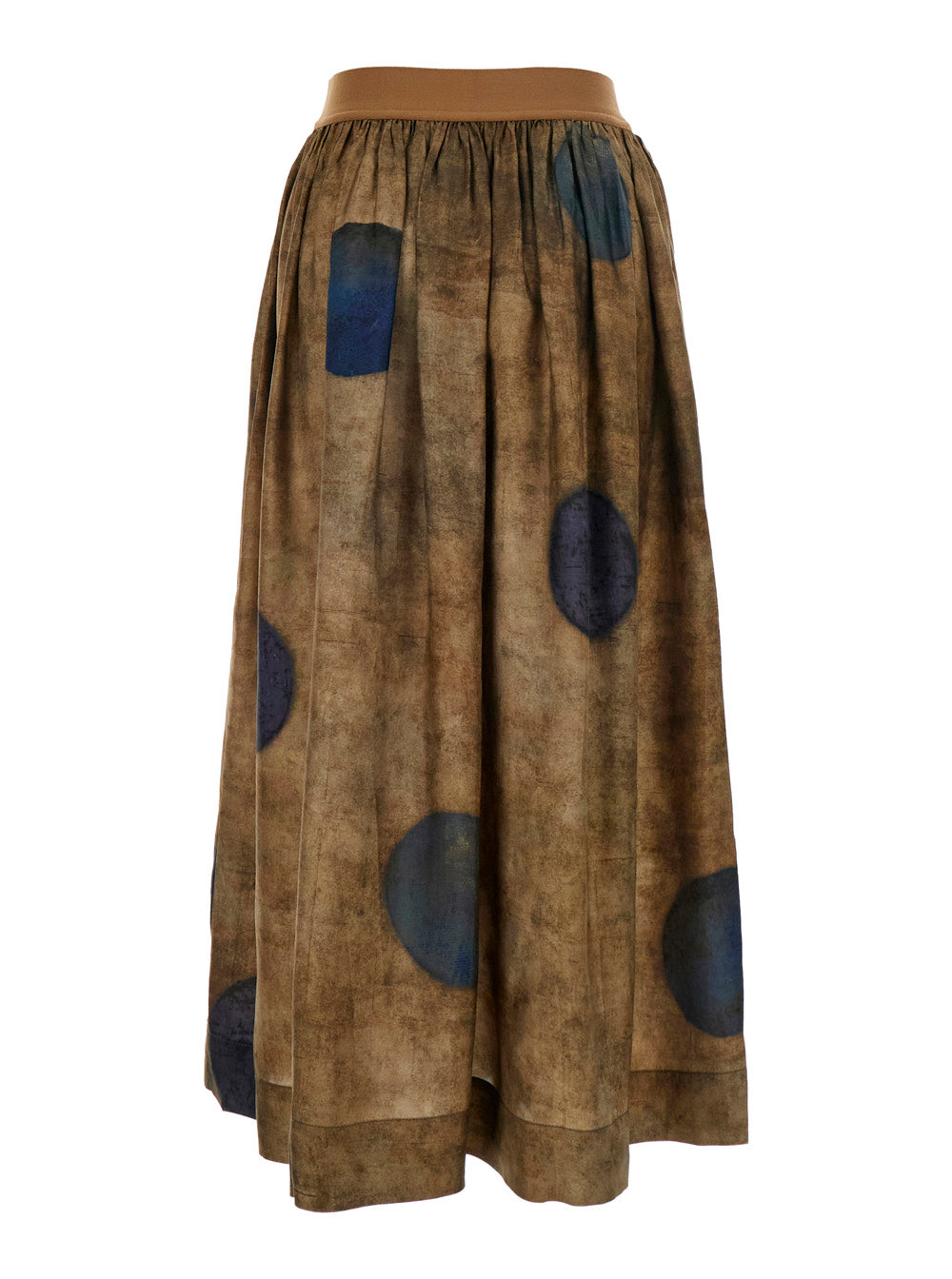 Gillian Dress With Viscose And Cupro Details Brown Women Skirt