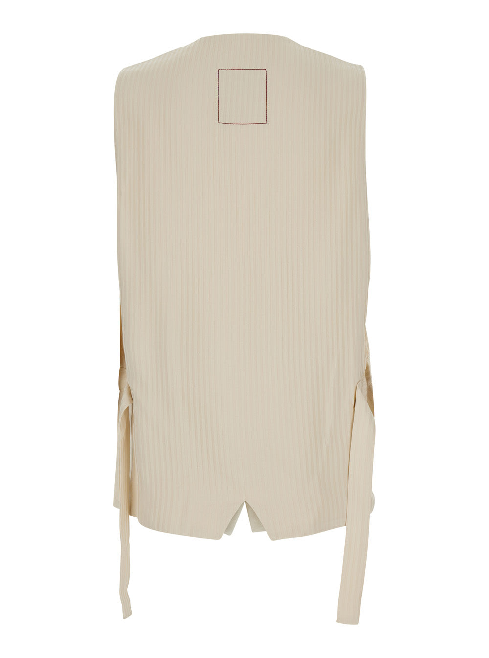 Jacket Jill Jkt White With Front Closure And Side Pockets Viscose Linen For Women Blazers