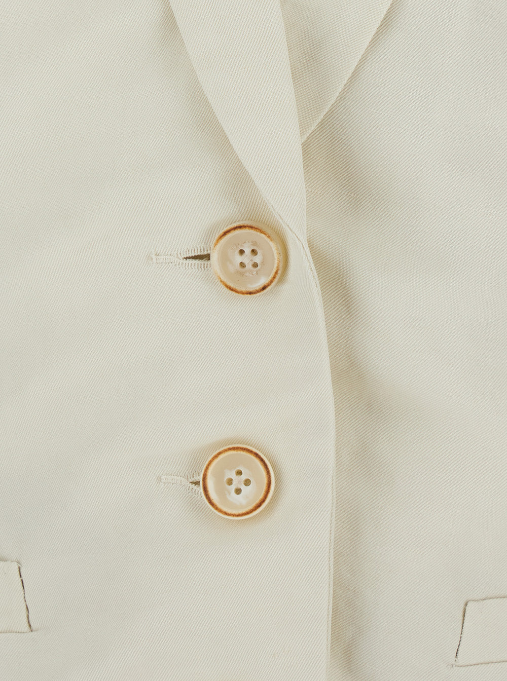Jacket Jill Jkt White With Front Closure And Side Pockets Viscose Linen For Women Blazers