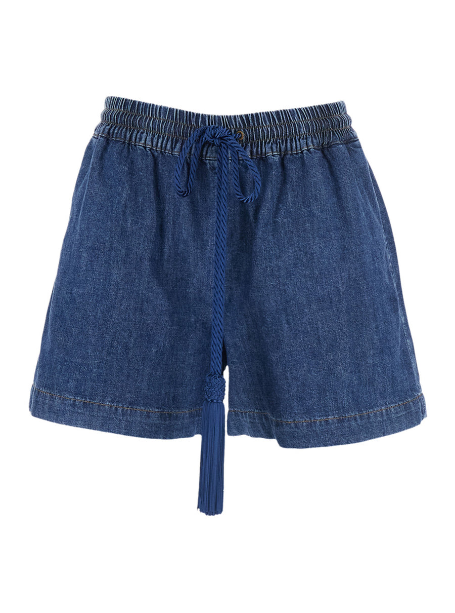 Shorts — Blue Cotton